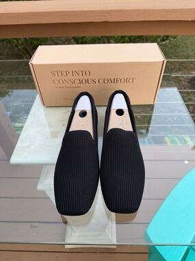 Vivaia Samantha Black Loafers Never Worn, still in the box
